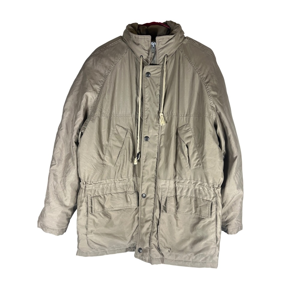Club Room Utility Jacket Rugged Parka Coat Tan Mens Medium